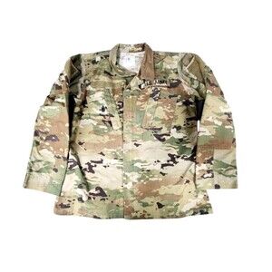 Army Combat Uniform Coat Jacket Shacket Womens 36 Reg Camo ACU OCP